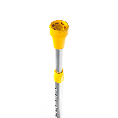 Костыль с опорой под локоть Ergo-SoftGrip прорезиненная ручка (жёлтый) "Симс".