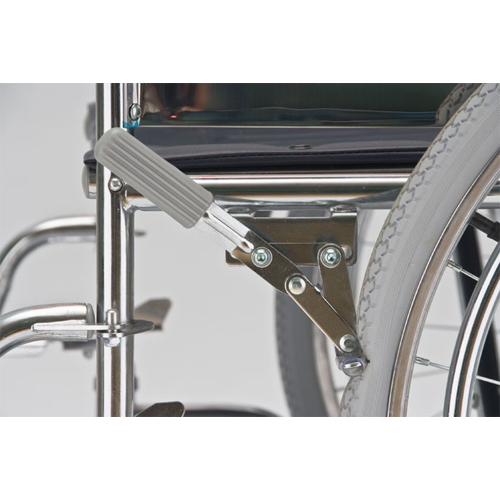 Кресло-коляска инвалидная стальная FS 975-51 (51см) цельнолитые колеса "Мега-Оптим".