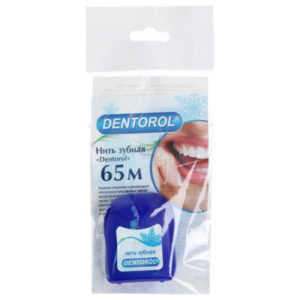 Зубная нить "Денторол",вощеная, 65м