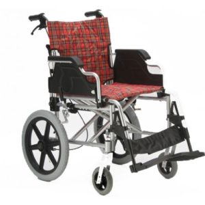 Кресло-коляска ивалидная FS 901Q-41 (41см) полиуретановые колеса "Мега-Оптим".